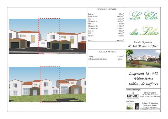 maison à louer - 4 pièces - 90.3 m2 - OLONNE SUR MER - 85 - PAYS-DE-LOIRE - Century 21 Bleu Marine