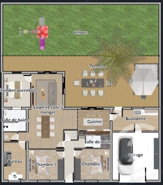 maison à vendre - 5 pièces - 115.0 m2 - OLONNE SUR MER - 85 - PAYS-DE-LOIRE - Century 21 Bleu Marine