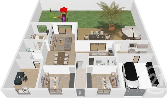 maison à vendre - 5 pièces - 115.0 m2 - OLONNE SUR MER - 85 - PAYS-DE-LOIRE - Century 21 Bleu Marine