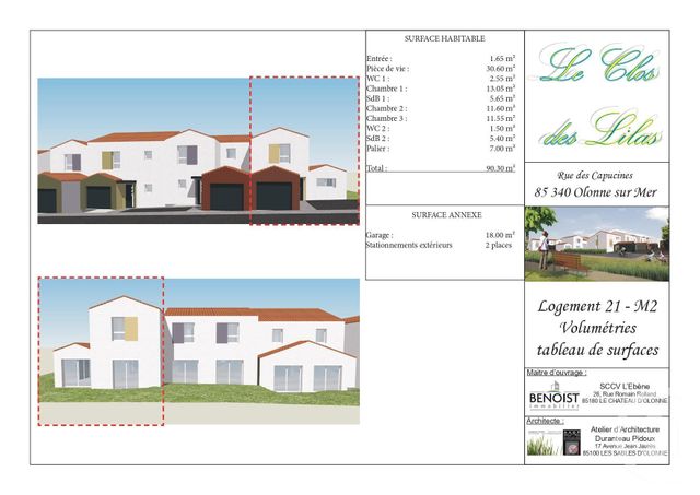 maison à louer - 4 pièces - 90.3 m2 - LES SABLES D OLONNE - 85 - PAYS-DE-LOIRE - Century 21 Bleu Marine